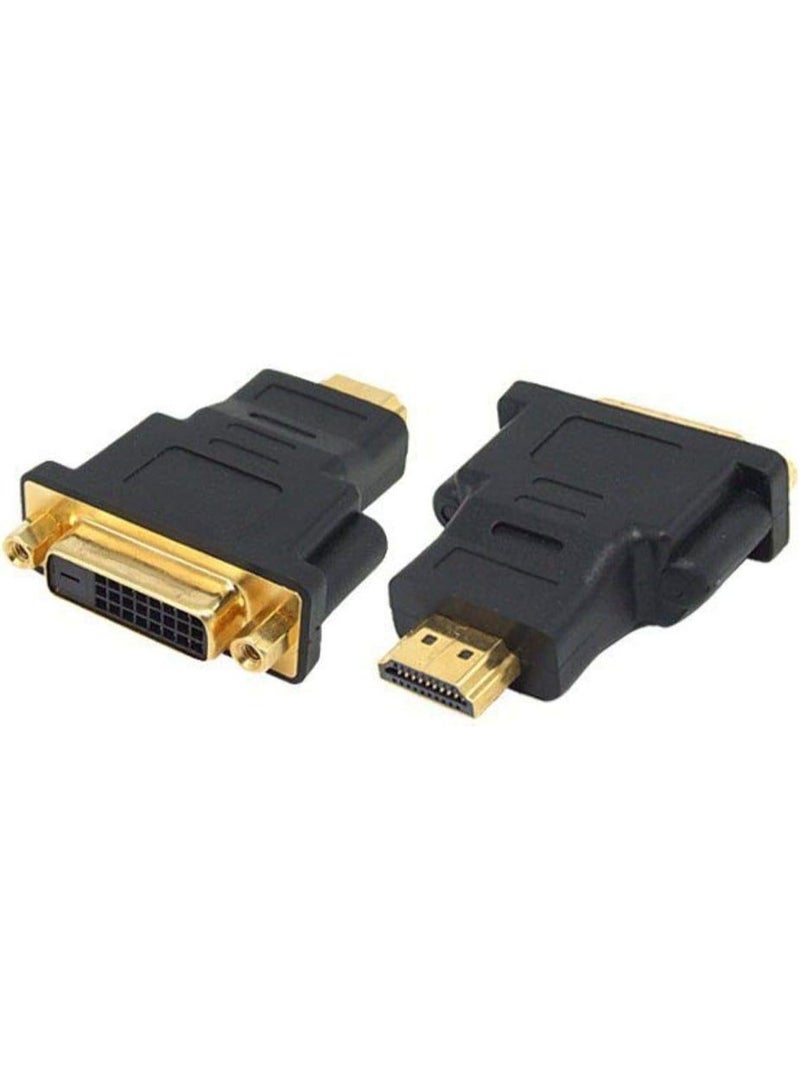 High-Speed HDMI Male to DVI Female Adapter - Professional Video Converter Connector - Gold-Plated Extend Cable for Laptop, Monitor & Projector - Image 1